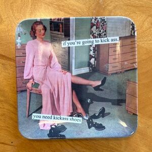 Vintage Style Pink Coaster